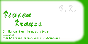 vivien krauss business card